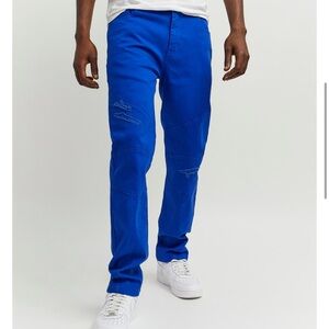 Reason Blue Denim Stretch Style Mens Jeans